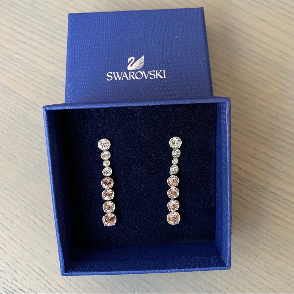 Swarovski earrings with box